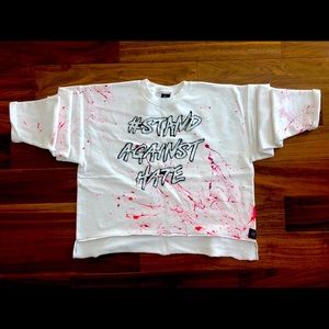 Crop sweatshirt #Stand Against Hate